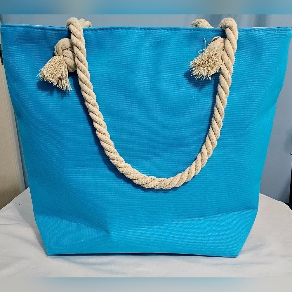 NEW Women's Canvas Tote Shoulder Handbag - Picture 2 of 4